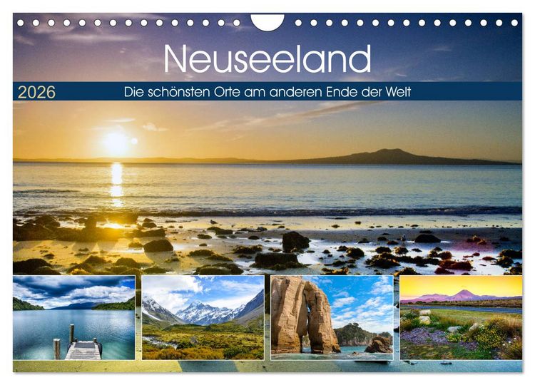 Produktbild: Neuseeland - Die sch&ouml;nsten Orte am anderen Ende der Welt (Wandkalender 2026 DIN A4 quer), CALVENDO Monatskalender