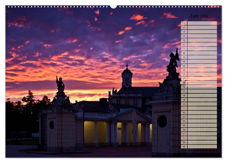 Produktbild: KARLSRUHE F&Uuml;R NACHTSCHW&Auml;RMER (Wandkalender 2026 DIN A2 quer), CALVENDO Monatskalender