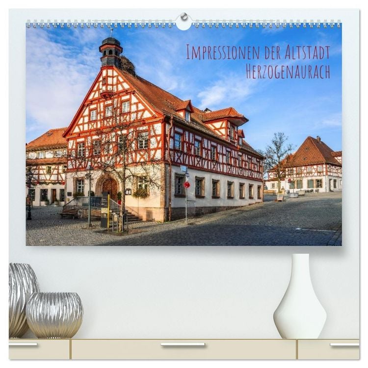 Produktbild: Impressionen der Altstadt Herzogenaurach (hochwertiger Premium Wandkalender 2027 DIN A2 quer), Kunstdruck in Hochglanz