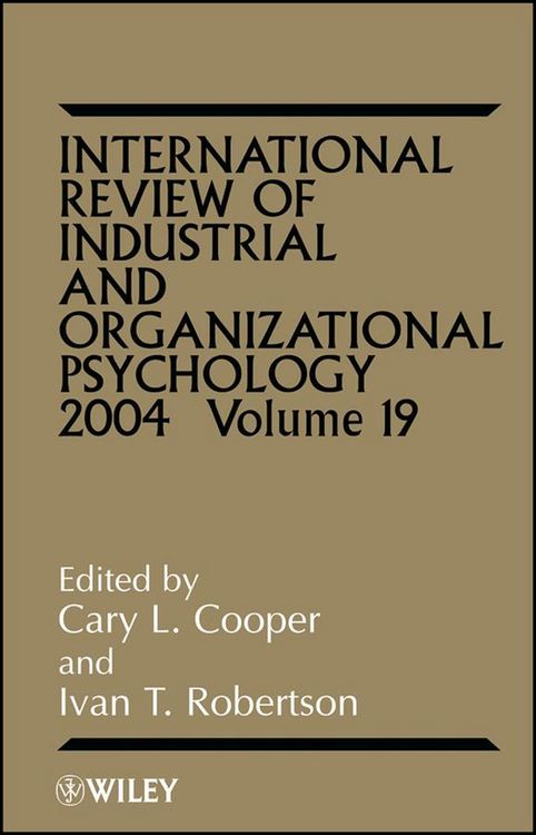 Produktbild: International Review of Industrial and Organizational Psychology 2004, Volume 19