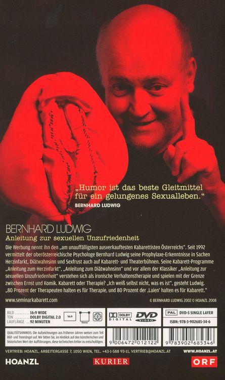 Produktbild: Bernhard Ludwig - Anleitung zur sexuellen Unzufriedenheit - Edition Best of Kabarett