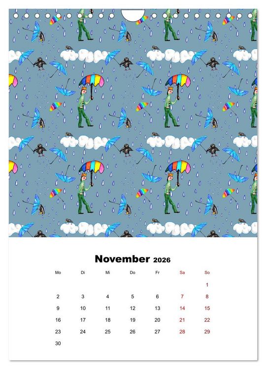 Produktbild: MUSTERMACKE (Wandkalender 2026 DIN A4 hoch), CALVENDO Monatskalender