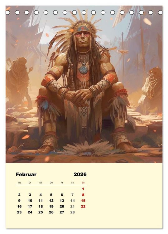 Produktbild: Indian Fantasy (Tischkalender 2026 DIN A5 hoch), CALVENDO Monatskalender