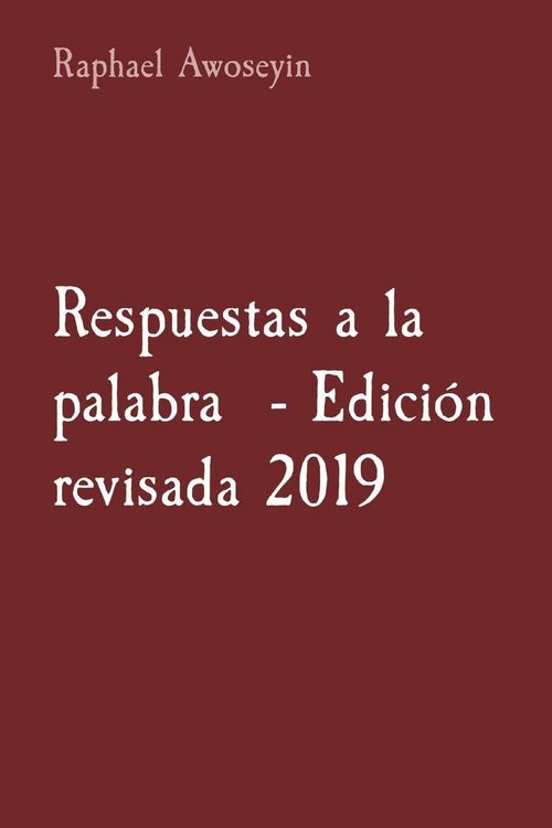 Produktbild: Respuestas a la palabra - Edici&oacute;n revisada 2019