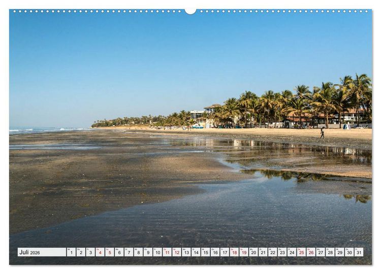 Produktbild: Traumstr&auml;nde in Gambia (hochwertiger Premium Wandkalender 2026 DIN A2 quer), Kunstdruck in Hochglanz