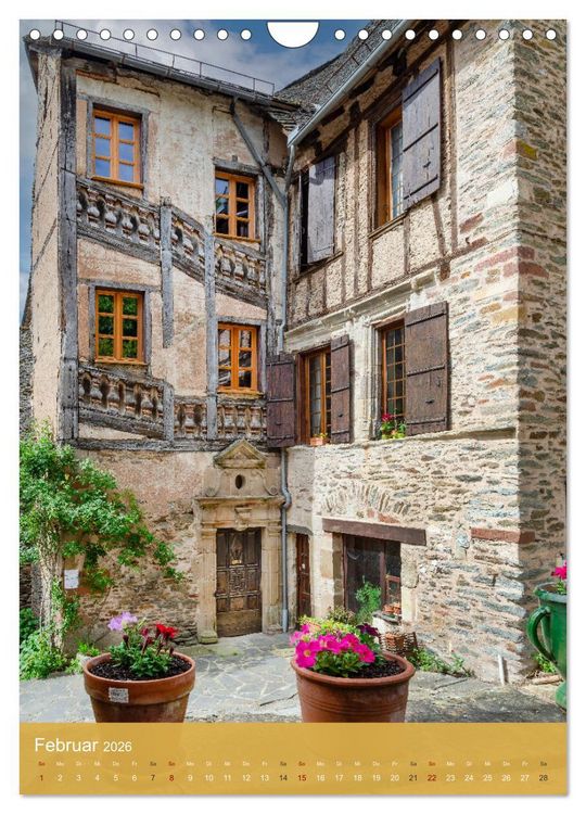 Produktbild: Conques - Via Podiensis (Wandkalender 2026 DIN A4 hoch), CALVENDO Monatskalender
