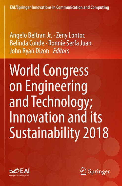 Produktbild: World Congress on Engineering and Technology; Innovation and its Sustainability 2018