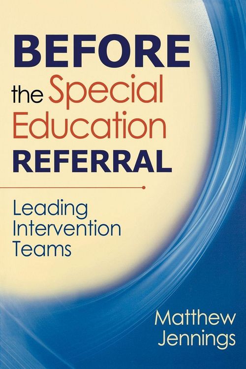 Produktbild: Before the Special Education Referral