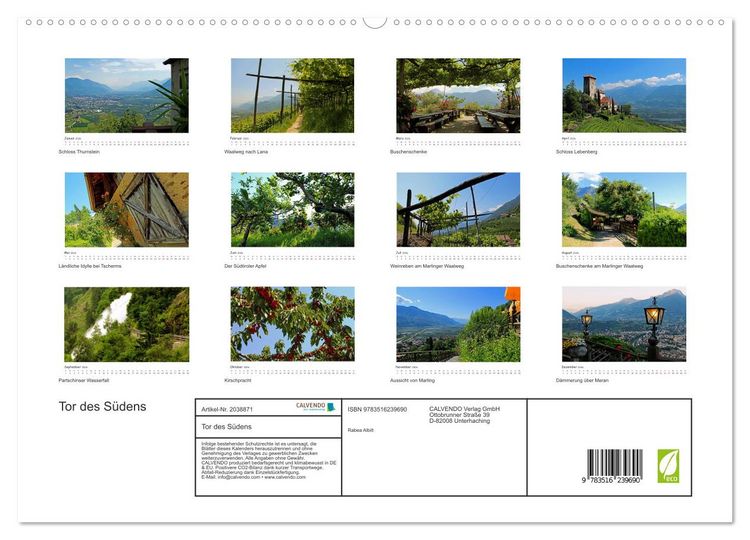 Produktbild: Tor des S&uuml;dens (hochwertiger Premium Wandkalender 2026 DIN A2 quer), Kunstdruck in Hochglanz
