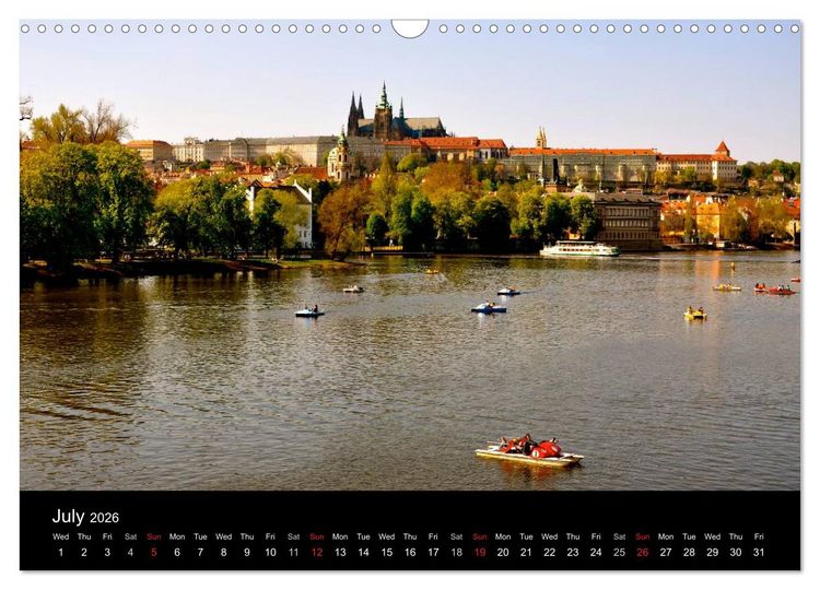 Produktbild: Prague in my heart (Wall Calendar 2026 DIN A3 landscape), CALVENDO 12 Month Wall Calendar