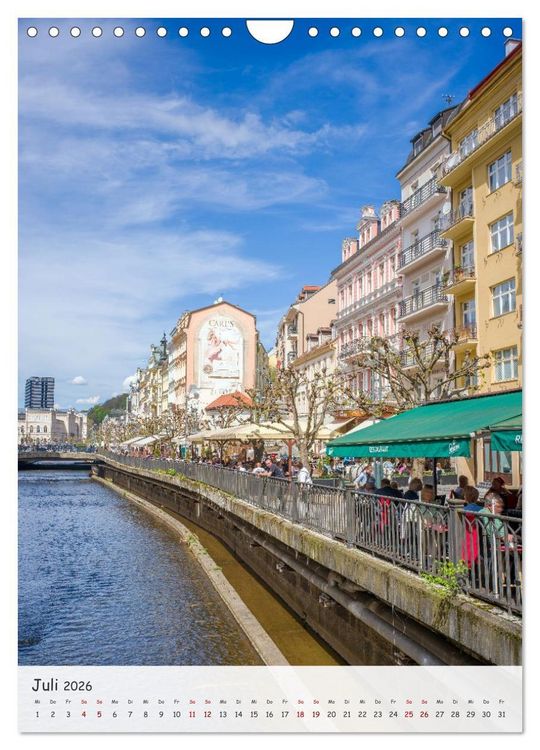 Produktbild: Karlsbad / Karlovy Vary - Heilbad im Westb&ouml;hmischen B&auml;derdreieck (Wandkalender 2026 DIN A4 hoch), CALVENDO Monatskalender