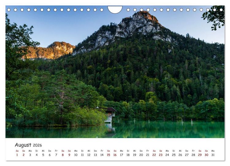 Produktbild: Einzigartige Seen in Bayern (Wandkalender 2026 DIN A4 quer), CALVENDO Monatskalender