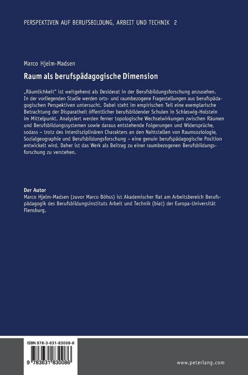 Produktbild: Raum als berufsp&auml;dagogische Dimension