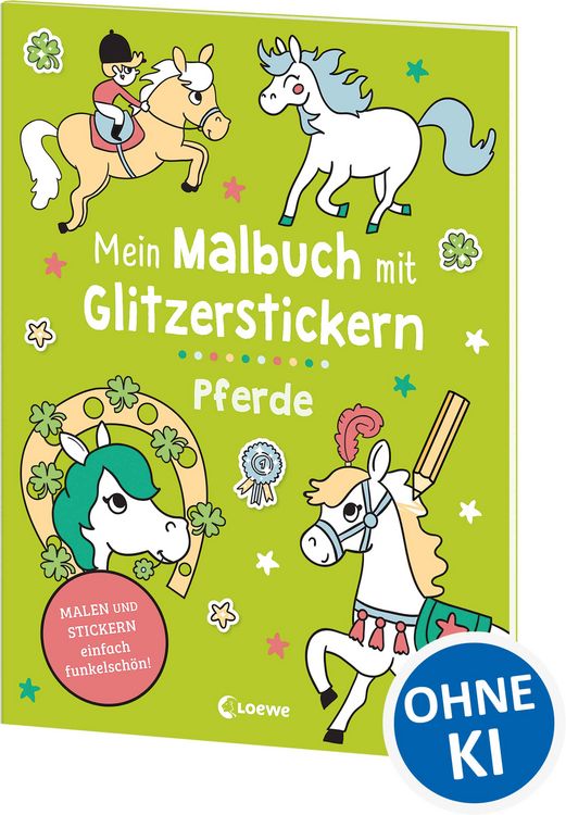 Produktbild: Mein Malbuch mit Glitzerstickern - Pferde