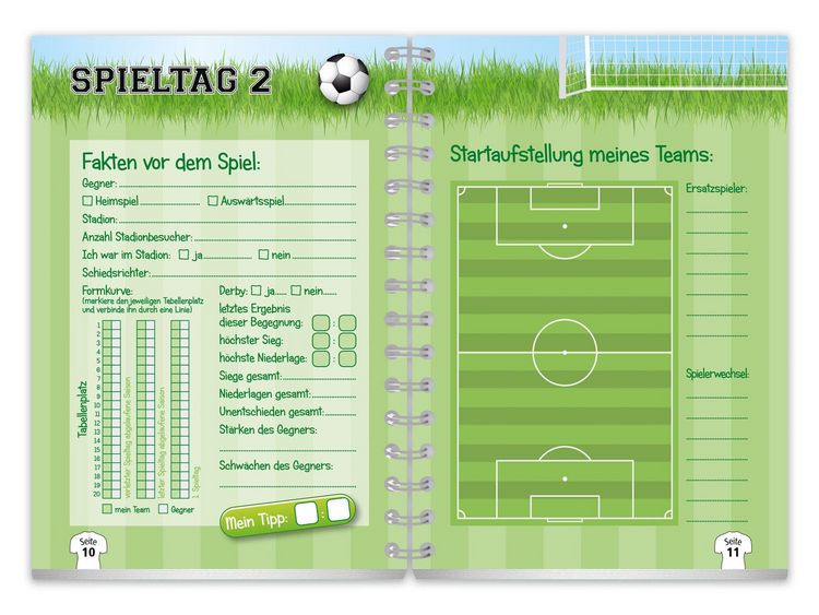 Produktbild: Fu&szlig;balltagebuch