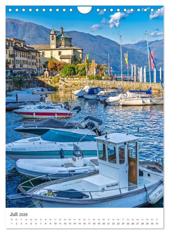 Produktbild: Lago Maggiore - Atemberaubende Landschaften (Wandkalender 2026 DIN A4 hoch), CALVENDO Monatskalender