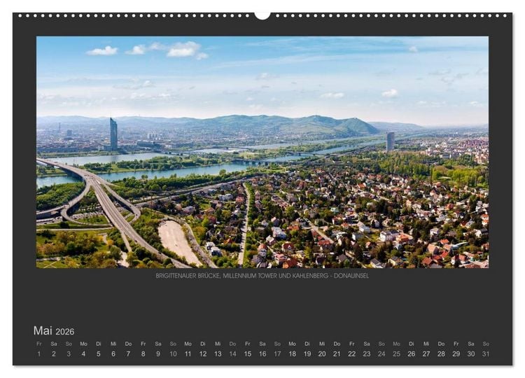 Produktbild: WIEN - EINE STADT VON WELT (Wandkalender 2026 DIN A2 quer), CALVENDO Monatskalender