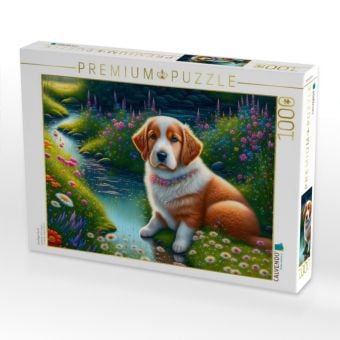 Produktbild: CALVENDO Puzzle Knuffiger Hund | 1000 Teile Lege-Gr&ouml;&szlig;e 64x48cm Foto-Puzzle f&uuml;r gl&uuml;ckliche Stunden