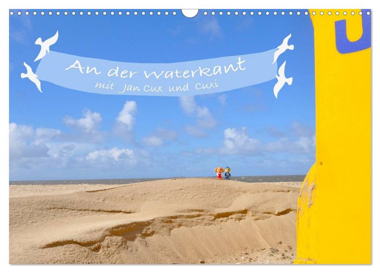 Produktbild: An der Waterkant mit Jan Cux und Cuxi (Wandkalender 2026 DIN A3 quer), CALVENDO Monatskalender