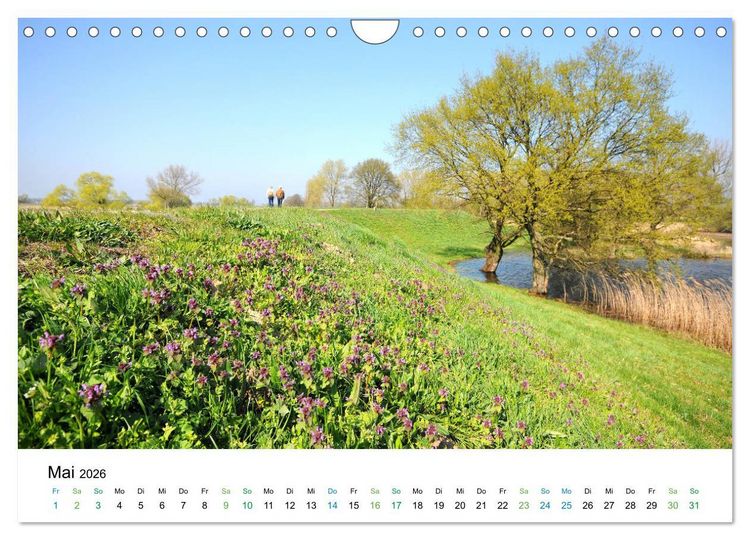 Produktbild: Entlang der sch&ouml;nen Elbe - Jerichow, Tangerm&uuml;nde und Havelberg (Wandkalender 2026 DIN A4 quer), CALVENDO Monatskalender