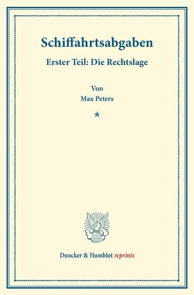 Produktbild: Schiffahrtsabgaben.