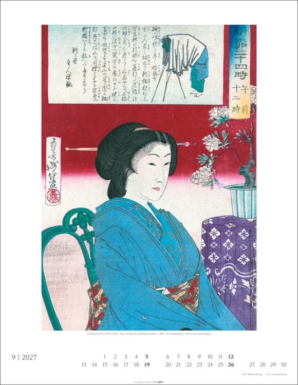 Produktbild: Japan Art Kalender 2027 - Die Kunst des Farbholzsschnitts