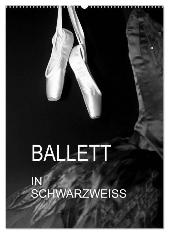 Produktbild: Ballett in Schwarzweiss (Wandkalender 2026 DIN A2 hoch), CALVENDO Monatskalender