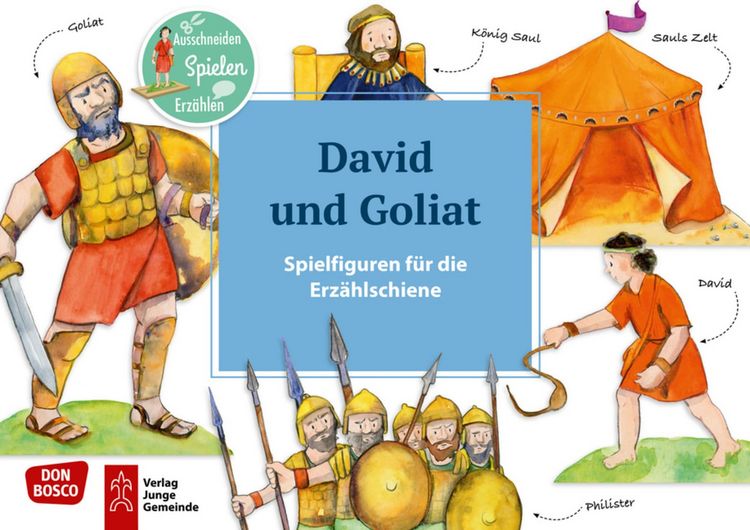Produktbild: David und Goliat. Erz&auml;hlschienen-Figurenset