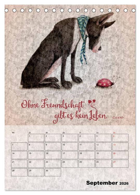 Produktbild: Lebensweisheiten zum Reflektieren (Tischkalender 2026 DIN A5 hoch), CALVENDO Monatskalender