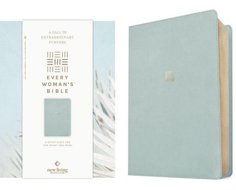 Produktbild: NLT Every Woman's Bible, Filament Enabled (Leatherlike, Sky Blue, Red Letter)