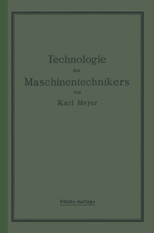 Produktbild: Die Technologie des Maschinentechnikers