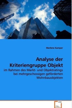 Produktbild: Kamper, M: Analyse der Kriteriengruppe Objekt
