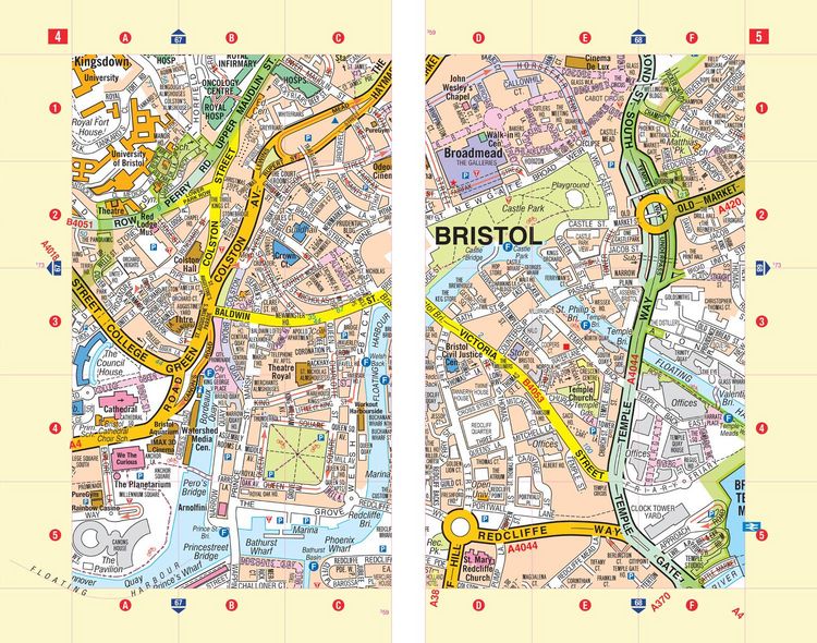 Produktbild: Bristol and Bath A-Z Street Atlas