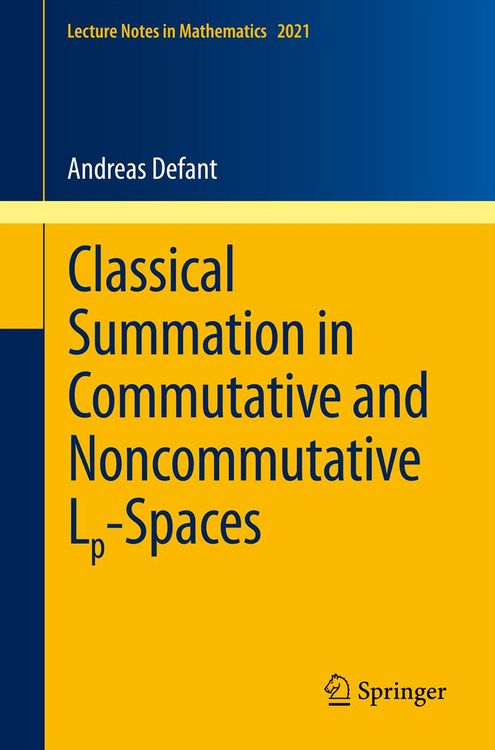 Produktbild: Classical Summation in Commutative and Noncommutative Lp-Spaces