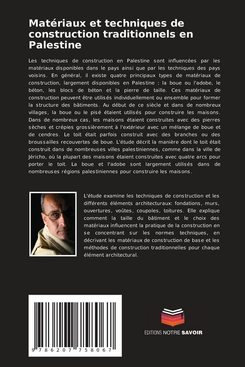 Produktbild: Mat&eacute;riaux et techniques de construction traditionnels en Palestine