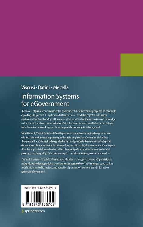 Produktbild: Information Systems for eGovernment