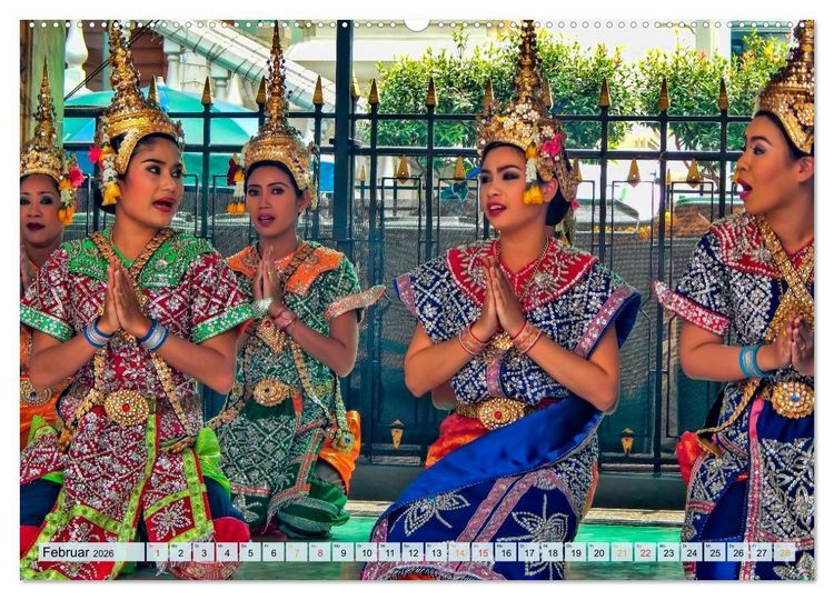 Produktbild: Bangkok - K&ouml;nigreich Thailand (hochwertiger Premium Wandkalender 2026 DIN A2 quer), Kunstdruck in Hochglanz