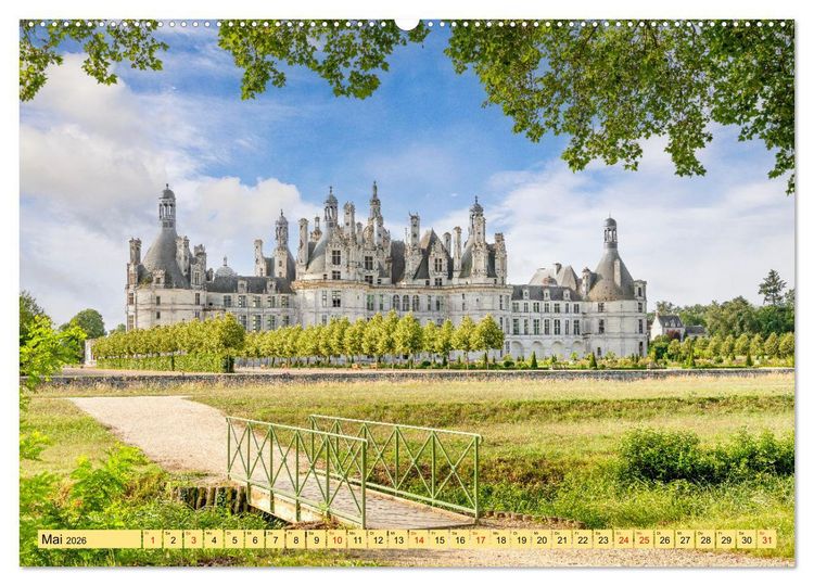 Produktbild: Ch&acirc;teaux. Im Tal der Loire (hochwertiger Premium Wandkalender 2026 DIN A2 quer), Kunstdruck in Hochglanz