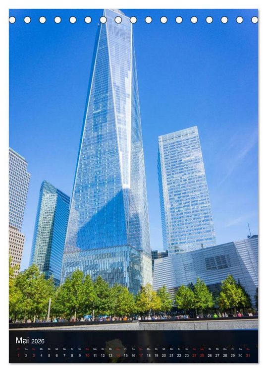 Produktbild: New York Wolkenkratzer (Tischkalender 2026 DIN A5 hoch), CALVENDO Monatskalender