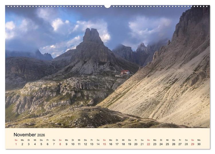 Produktbild: Sextner Dolomiten (hochwertiger Premium Wandkalender 2026 DIN A2 quer), Kunstdruck in Hochglanz