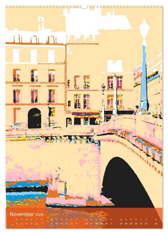 Produktbild: Paris pop-art (hochwertiger Premium Wandkalender 2026 DIN A2 hoch), Kunstdruck in Hochglanz