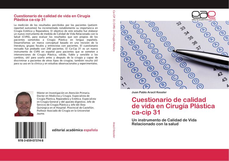 Produktbild: Cuestionario de calidad de vida en Cirug&iacute;a Pl&aacute;stica ca-cip 31