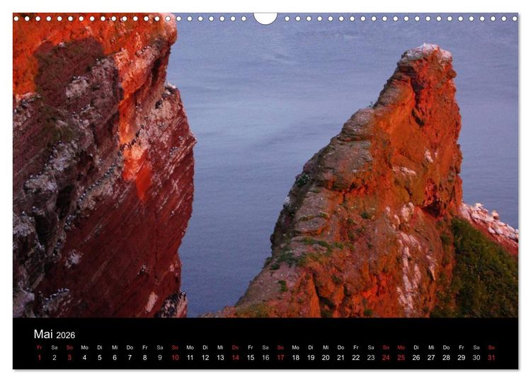 Produktbild: Abend in Helgoland (Wandkalender 2026 DIN A3 quer), CALVENDO Monatskalender