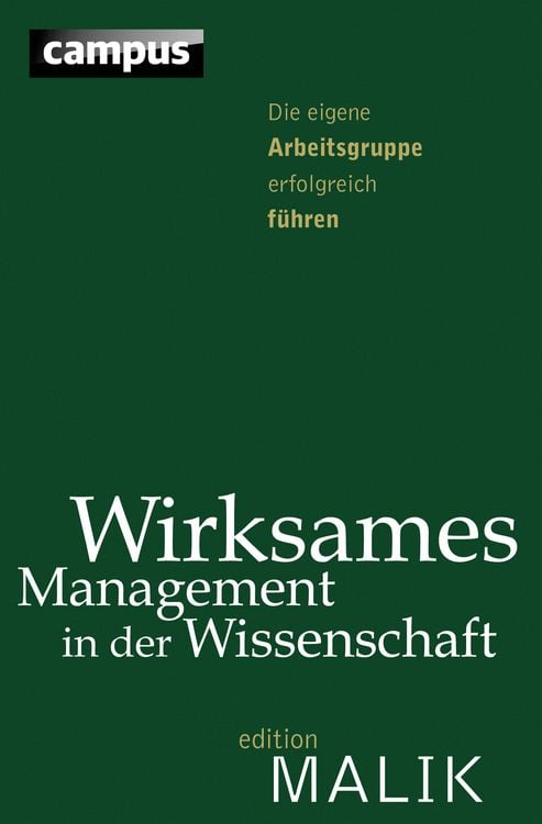 Produktbild: Wirksames Management in der Wissenschaft