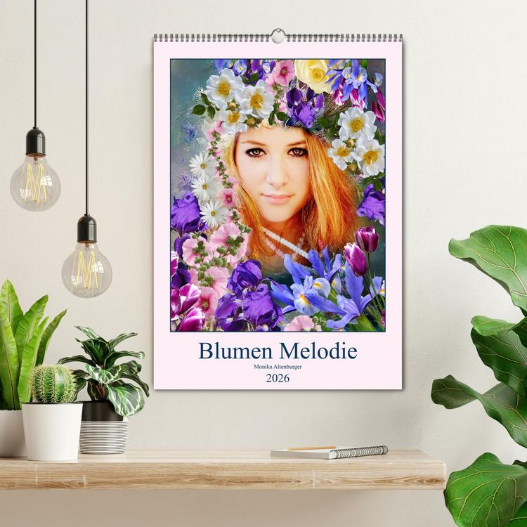 Produktbild: Blumen Melodie (Wandkalender 2026 DIN A2 hoch), CALVENDO Monatskalender