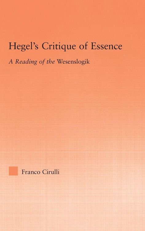 Produktbild: Hegel's Critique of Essence