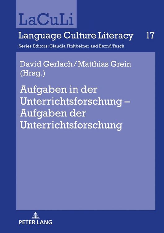 Produktbild: Aufgaben in der Unterrichtsforschung &ndash; Aufgaben der Unterrichtsforschung