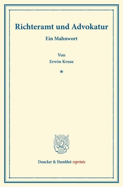 Produktbild: Richteramt und Advokatur.