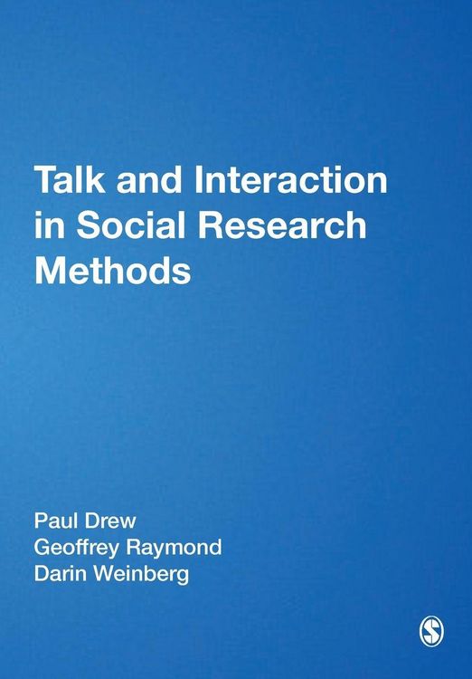 Produktbild: Talk and Interaction in Social Research Methods