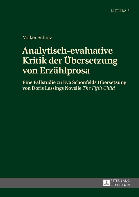 Produktbild: Analytisch-evaluative Kritik der Übersetzung von Erzählprosa